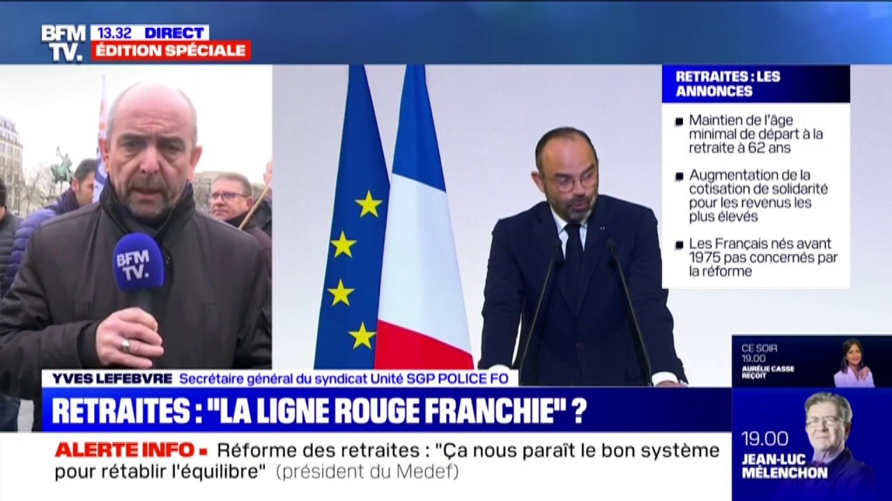 Retraites des policiers: ce sont des "non-réponses. Nous allons continuer à mettre la pression" déclare Yves Lefebvre, du syndicat SGP Police FO