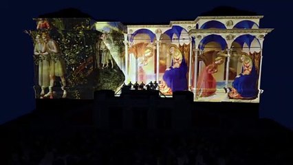 Vídeo mapping sobre el Museo del Prado