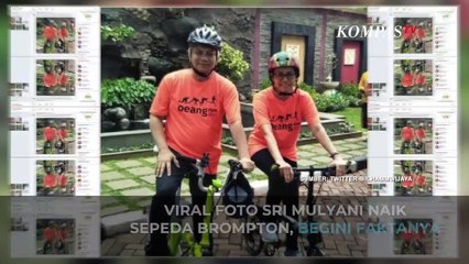 Viral Foto Sri Mulyani Naik Sepeda Brompton, Begini Faktanya