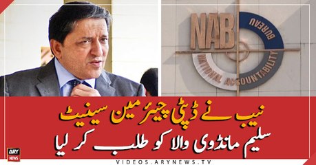 NAB summons Senate Deputy Chairman Saleem Mandviwalla on Dec 9
