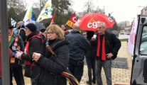 Retraites : 50 manifestants rassemblés devant le Medef à Troyes