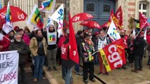 Retraites : 200 manifestants rassemblés devant le Medef à Troyes