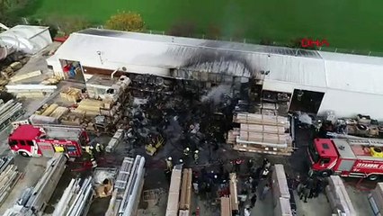Çatalca’da bir fabrikada yangın çıktı