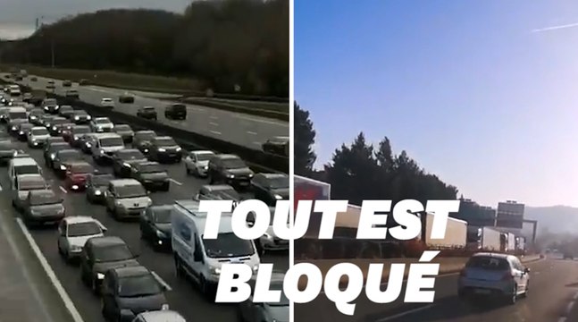 Les routiers se mobilisent entre blocages et opérations escargot