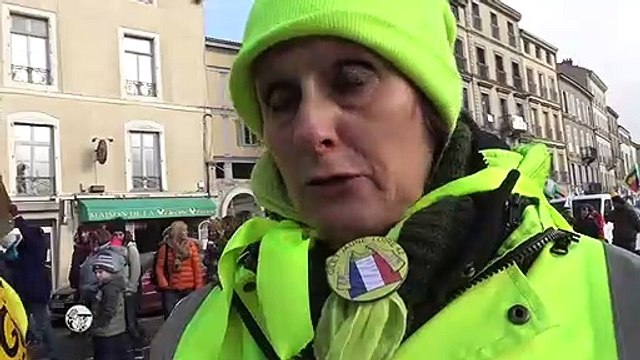 Le Puy-en-Velay, 05/12/19. Manifestation pour les retraites