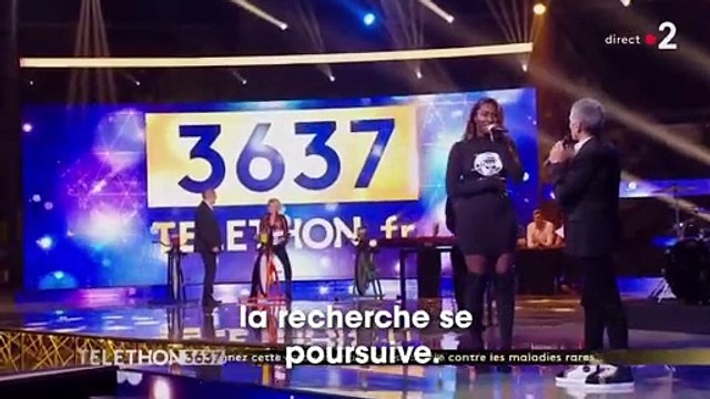 Aya Nakamura malaise en direct pour le lancement du Téléthon