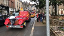 Mayenne liberty festival. défilé dans les rues avant retour au campement