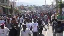 Protesta en Haití contra el presidente Jovenel Moise a quien acusan de corrupción