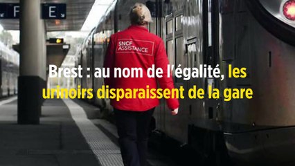 Brest : au nom de l'égalité, les urinoirs disparaissent de la gare