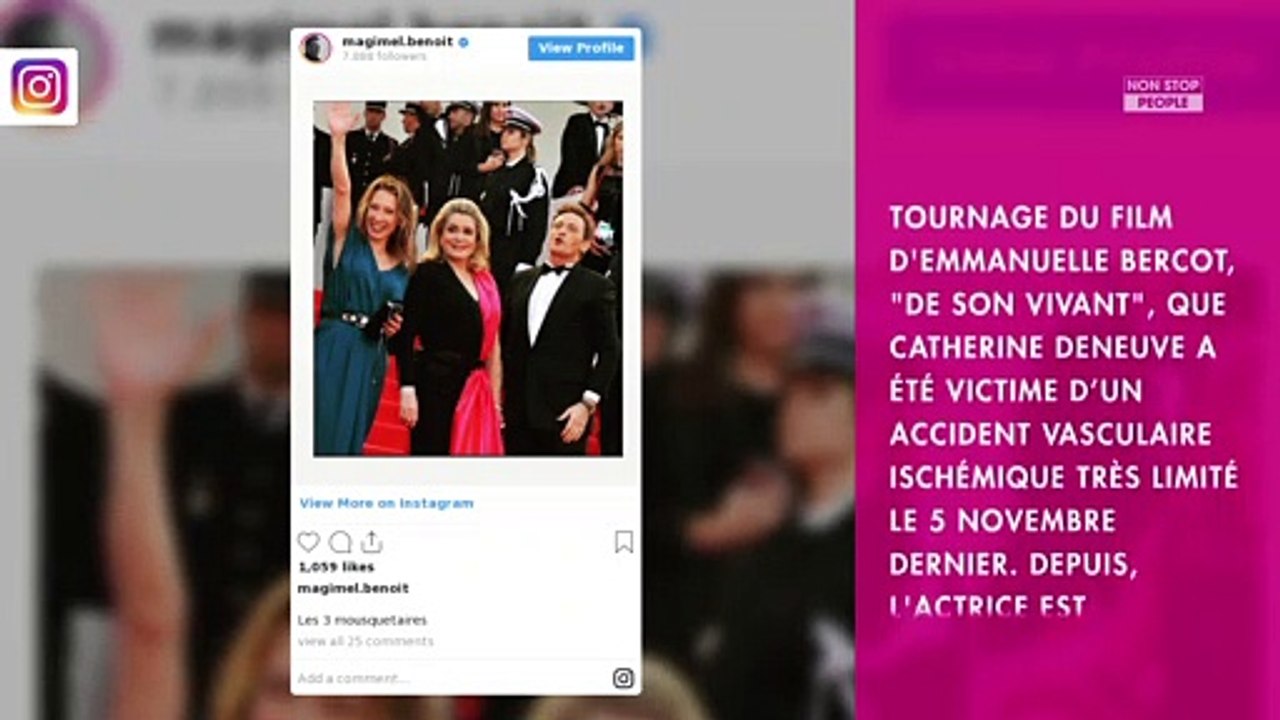 Catherine Deneuve victime d'un AVC : Benoît Magimel donne des nouvelles sur la santé de l'actrice