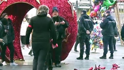 Protesters in Serbia Demand Protection of Women