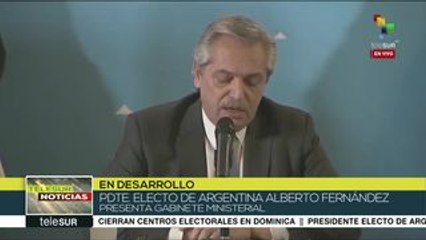 Fernández confirma más ministros para su gabinete en Argentina