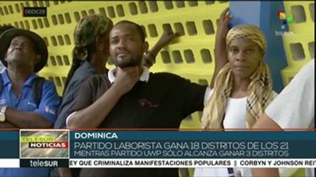 Dominica: resultados preliminares dan victoria a Partido Laborista