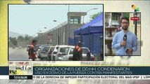 Chile: organizaciones de DD.HH. condenan uso excesivo de la fuerza