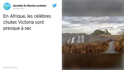 Climat : les chutes Victoria à sec