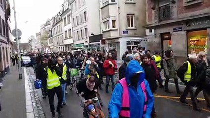 Acte 56 des Gilets jaunes, manifestation le samedi 7 décembre à Strasbourg