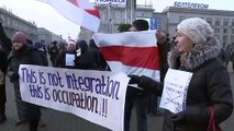 Protesta a Minsk contro la definitiva integrazione di Bielorussia e Russia
