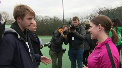 Jo Swinson plays tennis and pulls pint on campaign trail