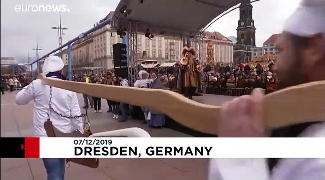 3,9 Tonnen Stollen in Dresden aufgetischt