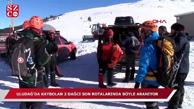 Uludağ'da kaybolan dağcıları arama çalışması sürüyor!