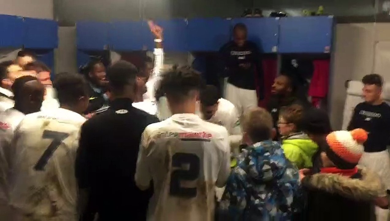 Football : il y a de la joie dans le vestiaire de Raon-l'Etape après la qualification pour les 32es de finale de la coupe de France