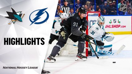 NHL Highlights | Sharks @ Lightning 12/07/19