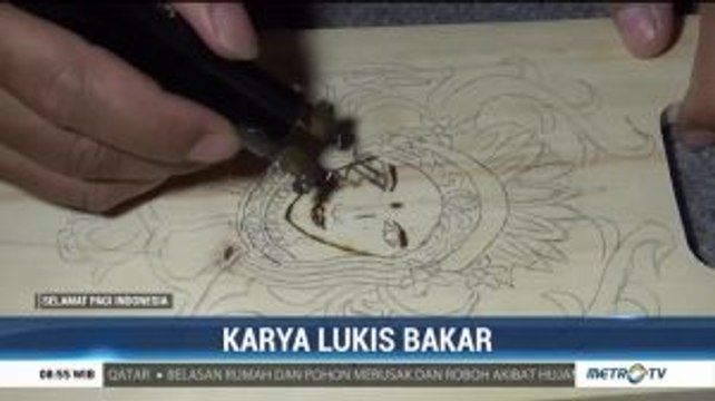 Karya Lukis Bakar dari Cianjur