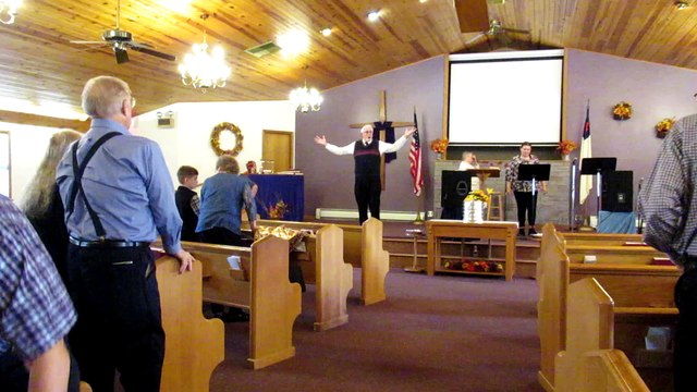 Rittman Christian Church (the end of service)