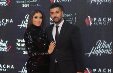 رصد لحظة إحراج محمد سامي لزوجته مي عمر في مهرجان نجم العرب