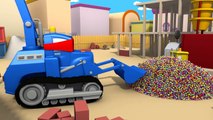 Çocuklar için kamyon videoları - İnşaat Kamyonu - Süper Kamyon Carl araba şehrinde  ⍟ Çocuklar için