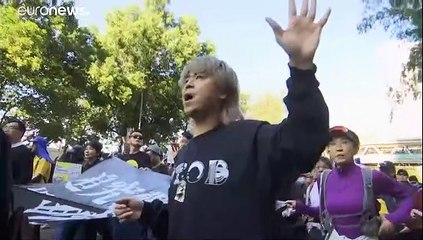 Multitudinaria manifestación en Hong Kong seis meses después del inicio de las revueltas