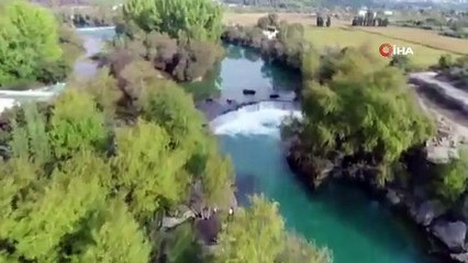 Bir gün önce taşan şelalede bir gün sonra kuraklık yaşanıyor