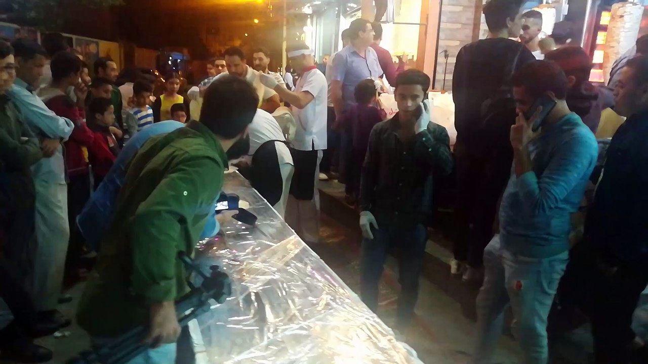 Media Covers First Time Longest Shawerma In Egypt