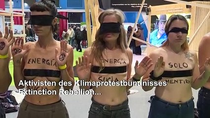 Extinction Rebellion: Freizügiger Protest in Madrid