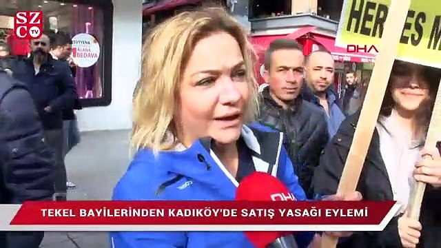 Tekel bayilerinden 'saat' eylemi