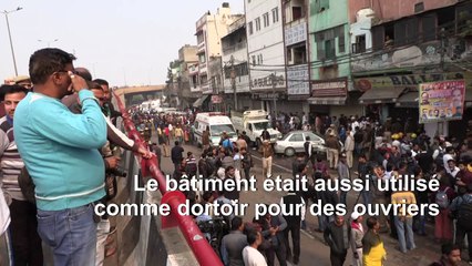 Inde: au moins 43 morts dans l'incendie d'une usine à New Delhi