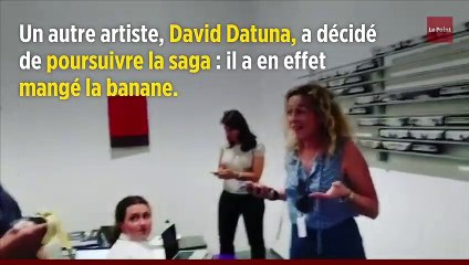 Vendue 120 000 dollars, la banane scotchée au mur a été... mangée !