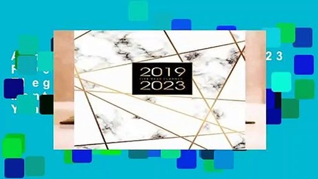 About For Books 2019-2023 Five Year Planner: Elegant Marble, 60 Months Calendar, 5 Year