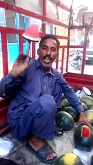 Amazing man voice watermelon food pk famous street food