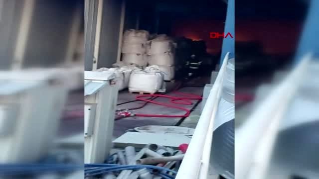 Ordu fındık fabrikasında yangın