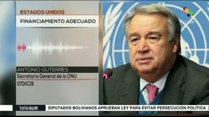 Antonio Guterres llama a comunidad internacional a financiar misiones