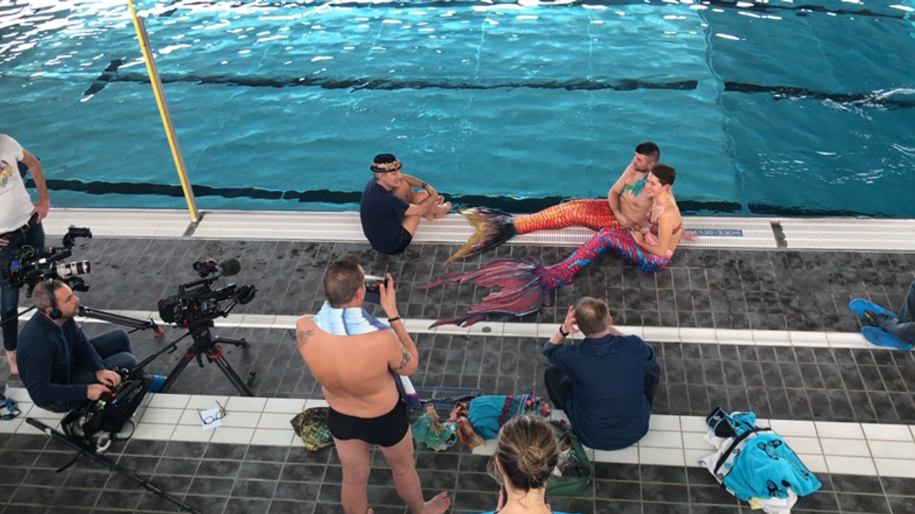 Antoine de Caunes en tournage à La Flèche
