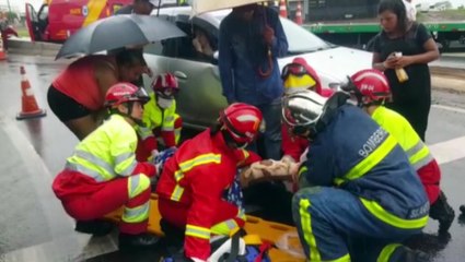 Grave acidente é registrado no Trevo Cataratas