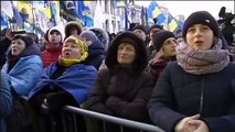 Vor Vierergipfel zum Ukraine-Konflikt: Tausende bei Demo in Kiew