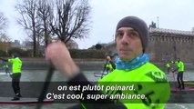A Paris, un millier de paddles sur la Seine