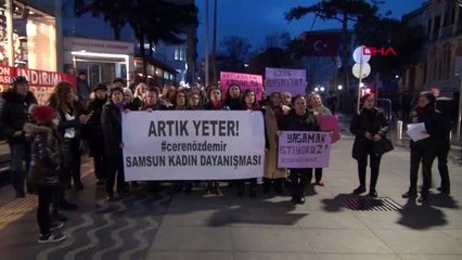 Samsun'da kadınlar, ceren için yürüdü