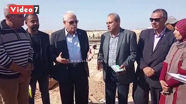 محافظ جنوب سيناء يتفقد أعمال تطوير وتشجير شارع الكورنيش بطور سيناء