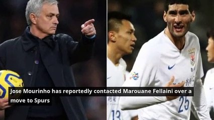 Jose Mourinho has reportedly contacted Marouane Fellaini over a move to Spurs this winter