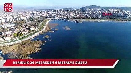 Derinlik 26 metreden 6 metreye düştü