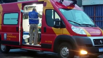 Bombeiros atendem vítima de queda no Bairro São Cristóvão